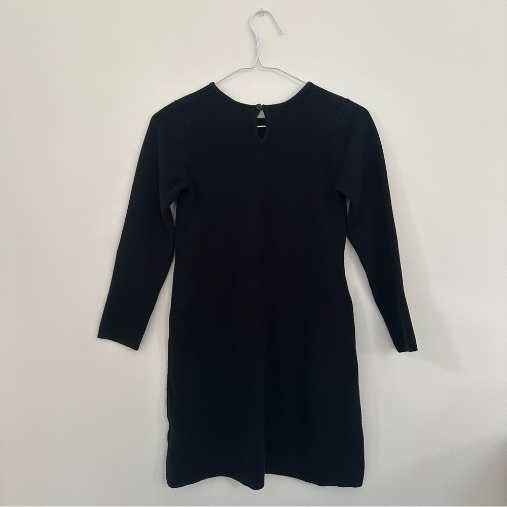 Hanna Andersson 100% Cotton Knit Sweater Dress Black & White  Girls size 10 Xmas - Picture 4 of 4